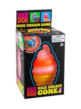 SCHYLLING | NeeDoh Nice Cream Cone Soft Squishy Toy - Creamsicle